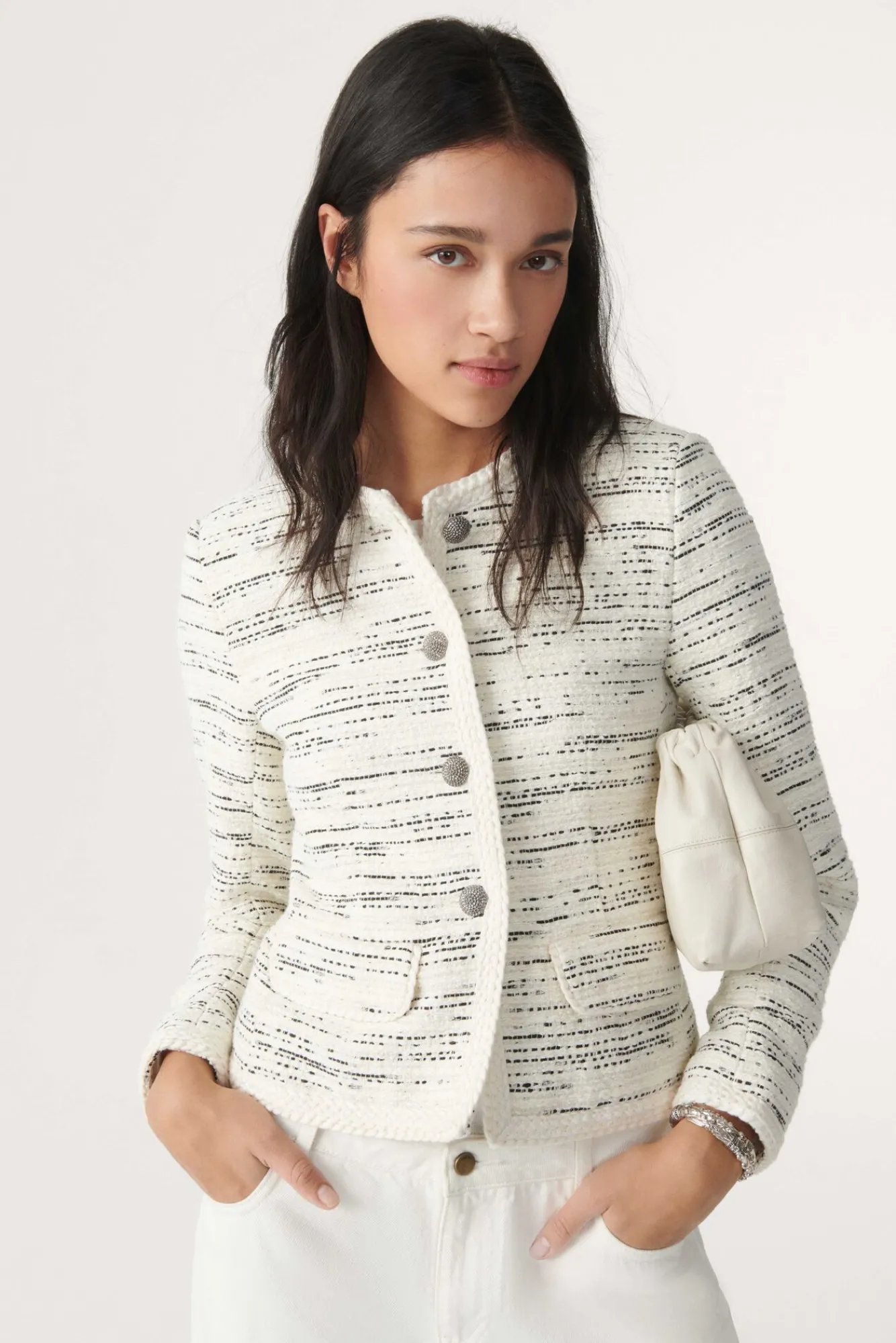 ba&sh Vestes & Manteaux*Roza. Blanc Ecru