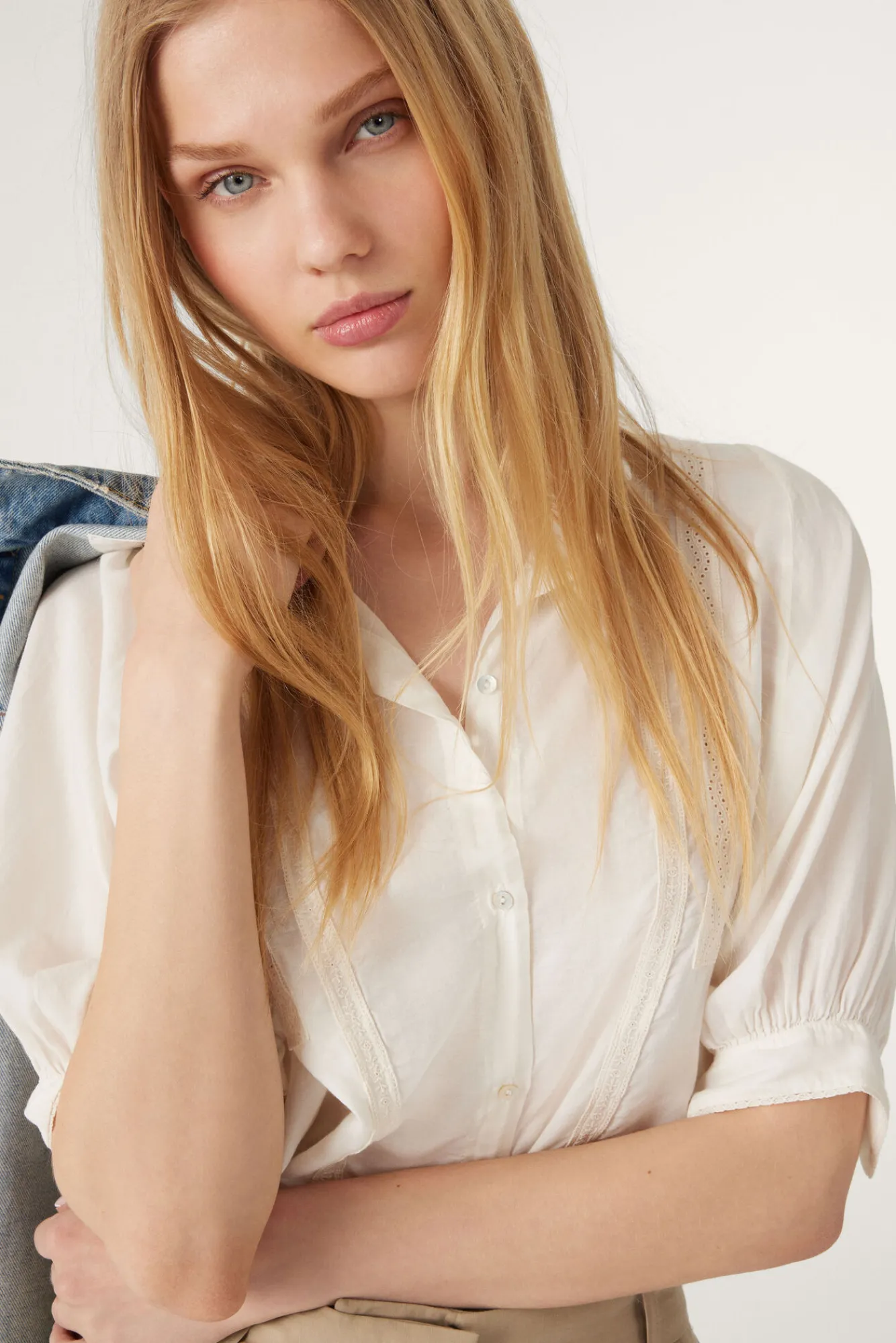 ba&sh Tops & Chemises*Talali. Blanc Ecru
