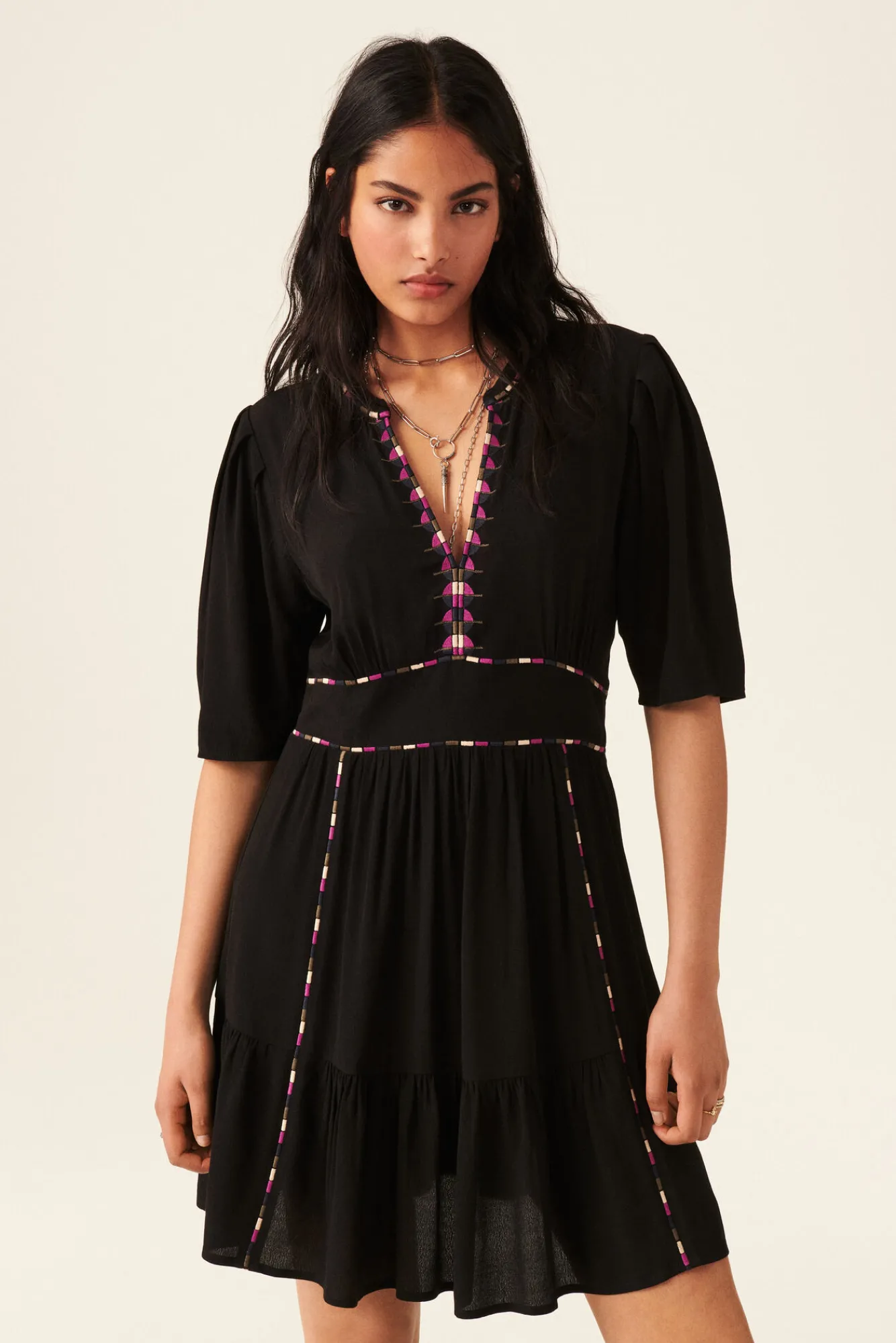 ba&sh Robes*Teresa. Noir