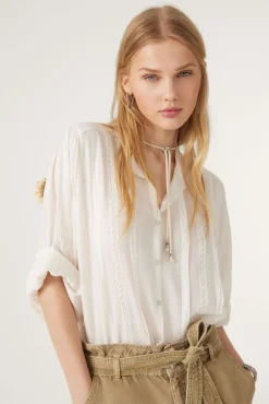 ba&sh Tops & Chemises*Timbra. Blanc Ecru