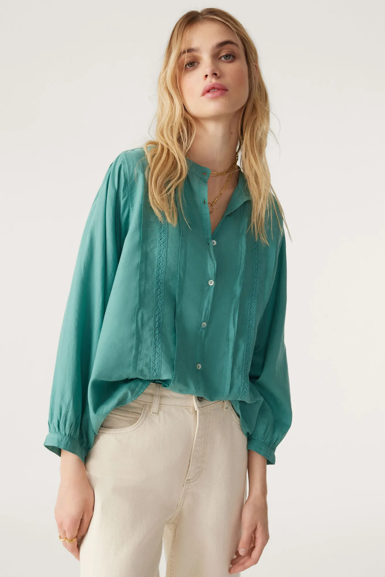 ba&sh Tops & Chemises*Timbra. Blanc Ecru