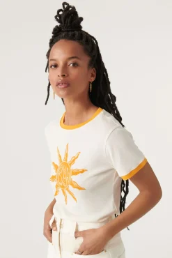 ba&sh T-Shirts*Trio. Blanc Ecru