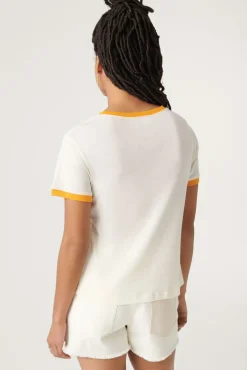 ba&sh T-Shirts*Trio. Blanc Ecru