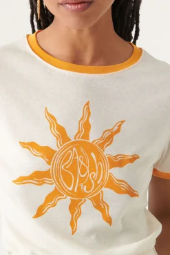 ba&sh T-Shirts*Trio. Blanc Ecru