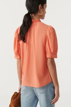 ba&sh Tops & Chemises*Tyler. Jaune-Orange