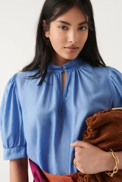 ba&sh Tops & Chemises*Tyler. Jaune-Orange