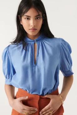 ba&sh Tops & Chemises*Tyler. Jaune-Orange