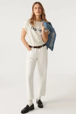 ba&sh T-Shirts*Varper. Blanc Ecru