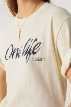 ba&sh T-Shirts*Varper. Blanc Ecru