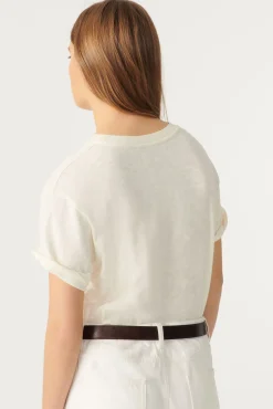 ba&sh T-Shirts*Varper. Blanc Ecru